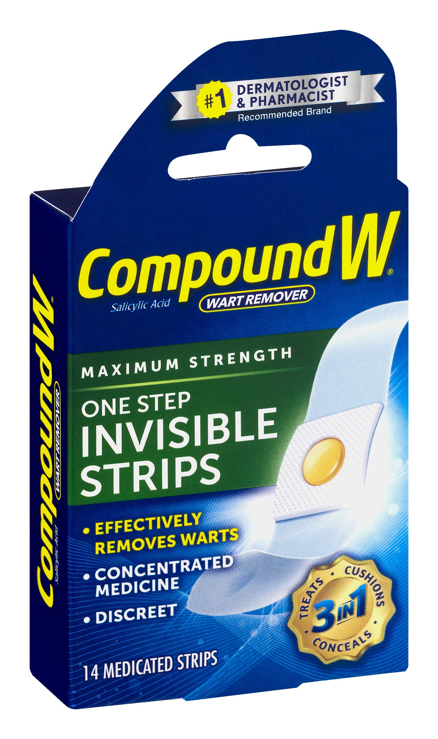 COMPOUND W ONE STEP PAD 14CT