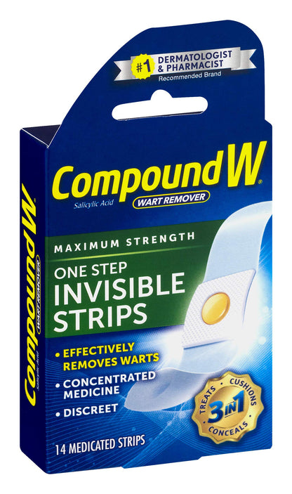 COMPOUND W ONE STEP PAD 14CT