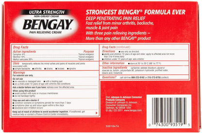 BENGAY ULT STRN PAIN RLF AP 4 LRG