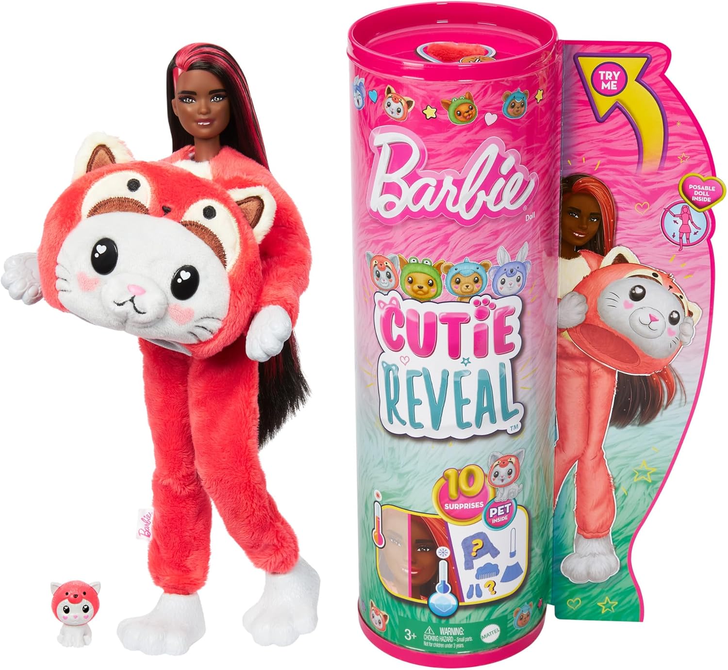 Barbie Mini BarbieLand Cutie Reveal Doll and Pet - Assorted