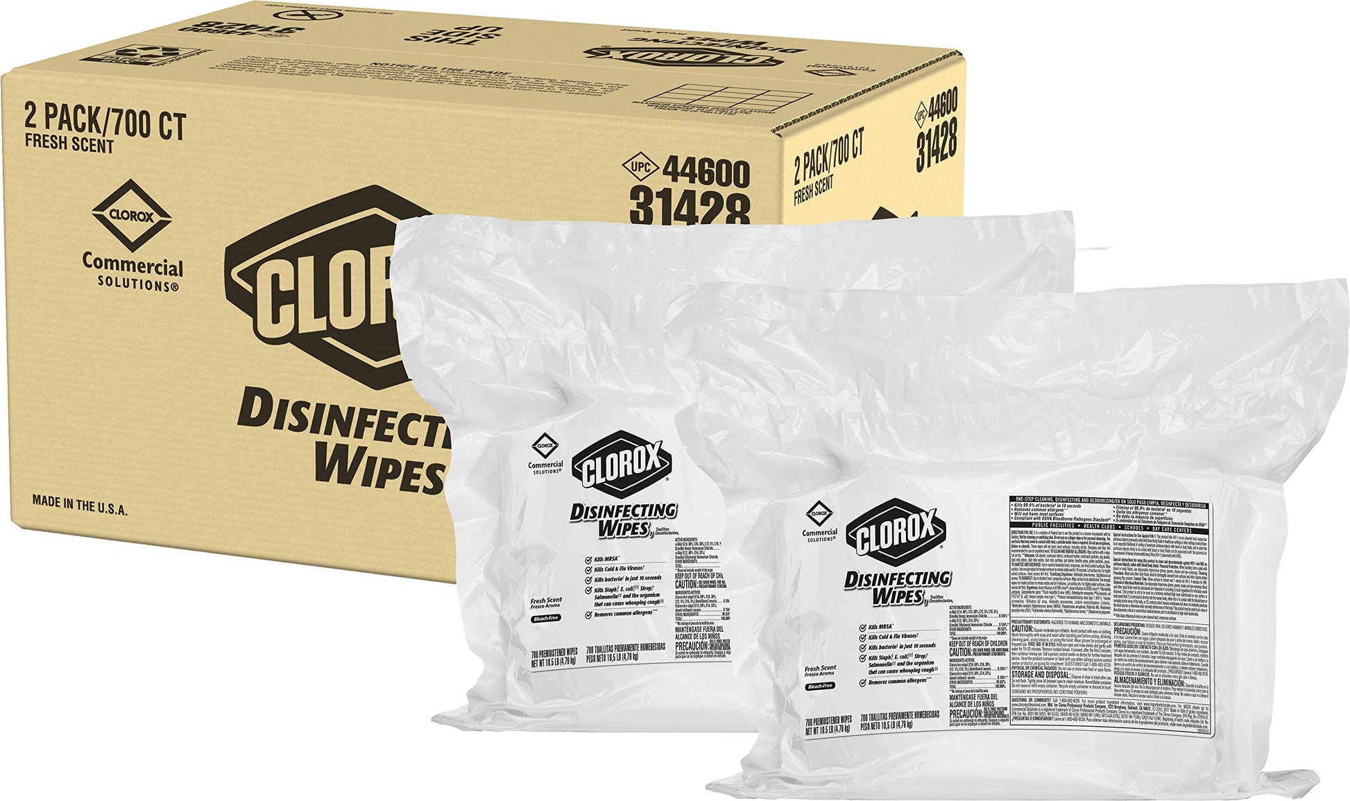 CLOROX DSFCT WIPES PA 24X9EA C L