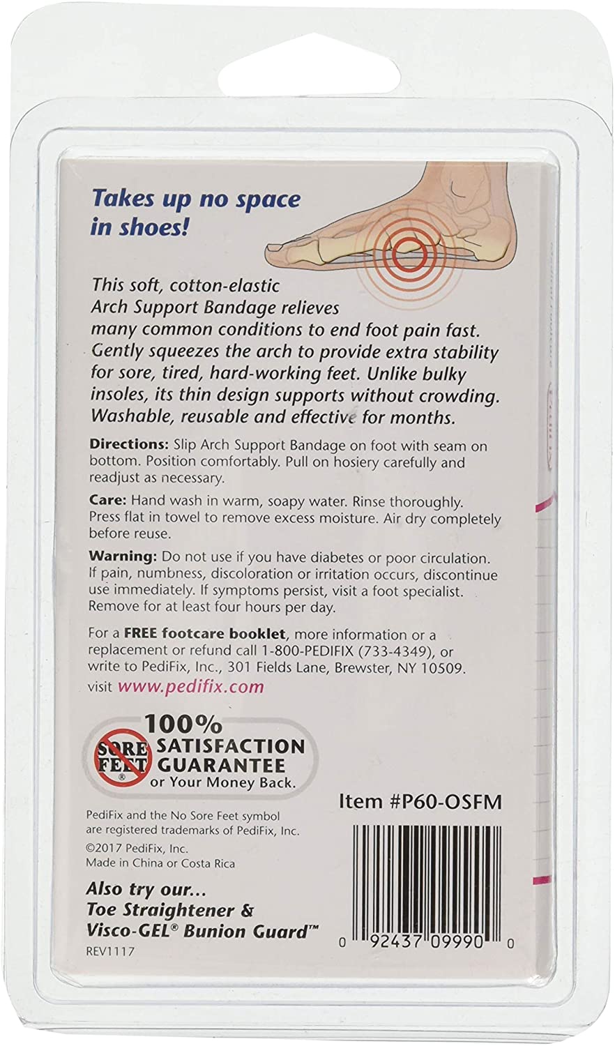 PEDIFIX ARCH SUPPORT ONESZ BNDG DS