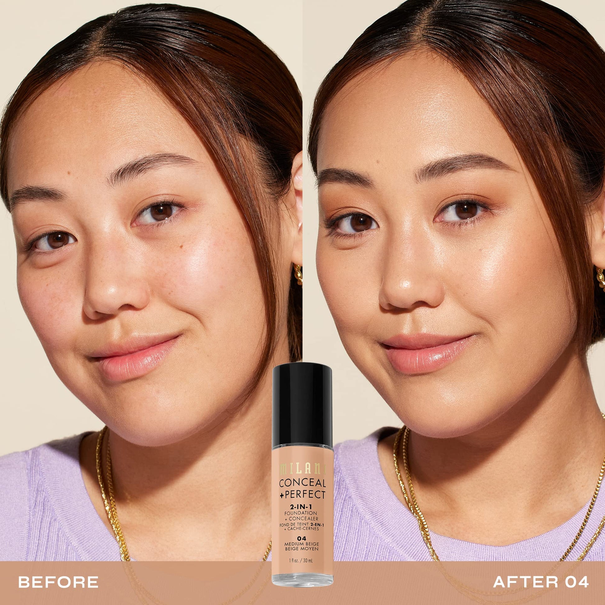 Milani Conceal + Perfect 2-in-1 Foundation + Concealer Natural Beige