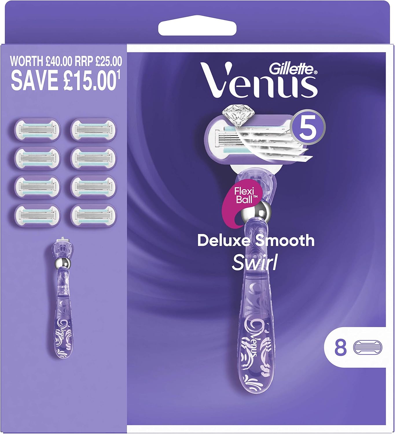 GILLETTE VENUS DLX SMTH SWIRL RZR