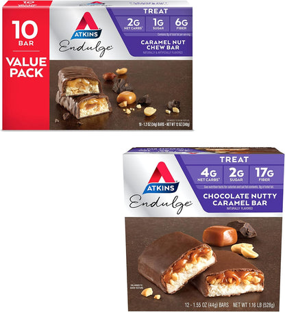 ATKINS CARAMEL BAR,CHOC PNT NOUG