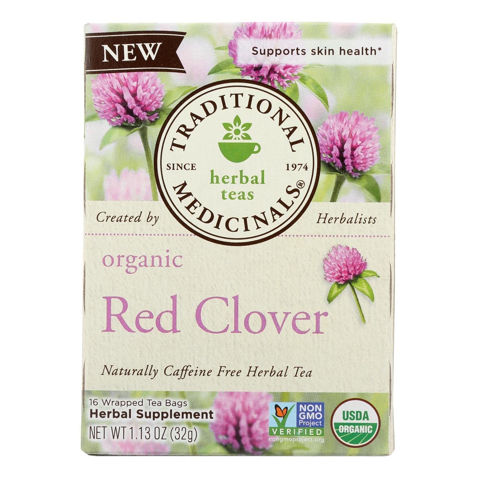 TRADITIONAL MEDICINALS HERB TEA,OG2,RED CLOVER