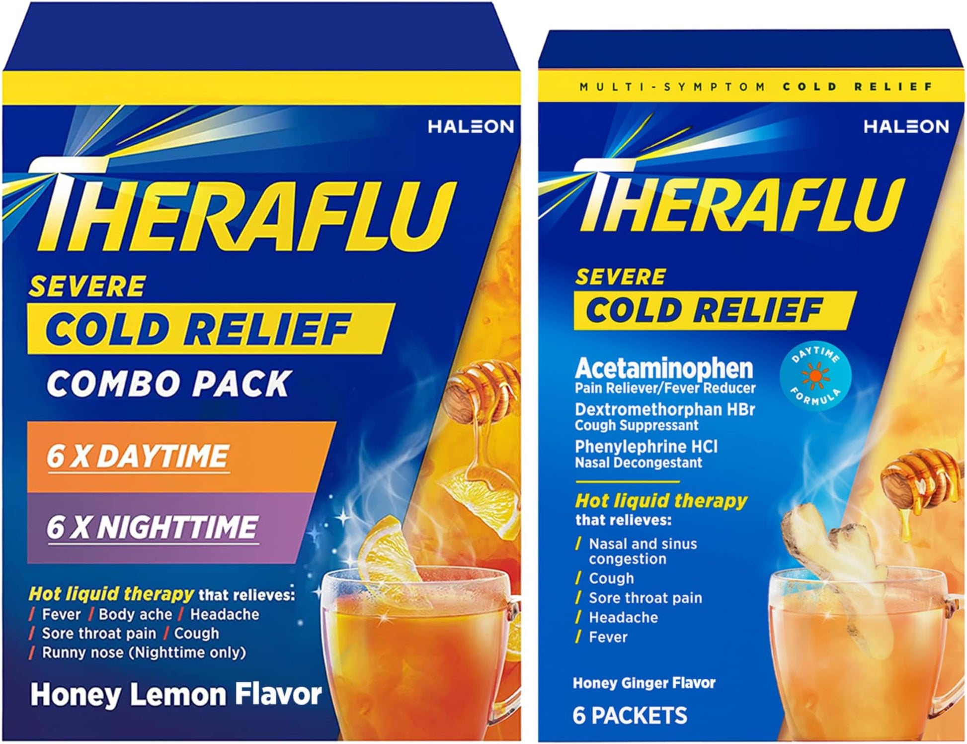 THERAFLU COLD RELIEF NIGHT HNYLMN PKT 6