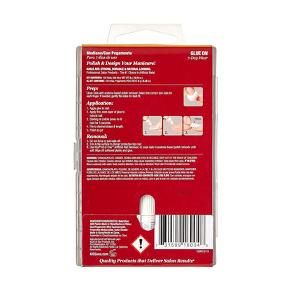 Kiss 100 Full Cover Nails Active Oval (Medium Length)