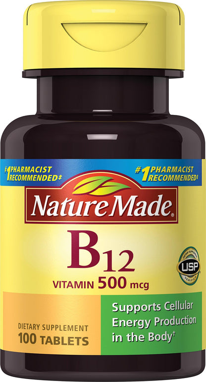 VIT B12 500MCG TABLET 200CT NAT MADE