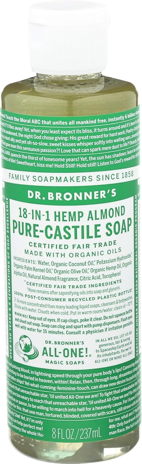 DR. BRONNER'S CASTILE LIQ SOAP,OG3,ROSE