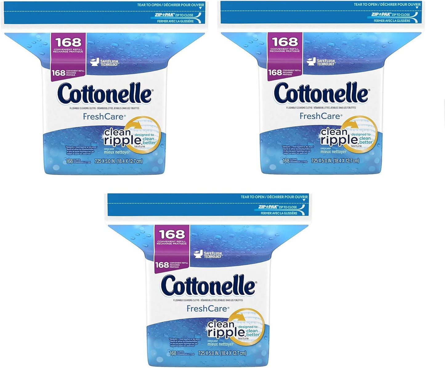 COTTONELLE FLUSHABLE COTH REFILL 8X84CT