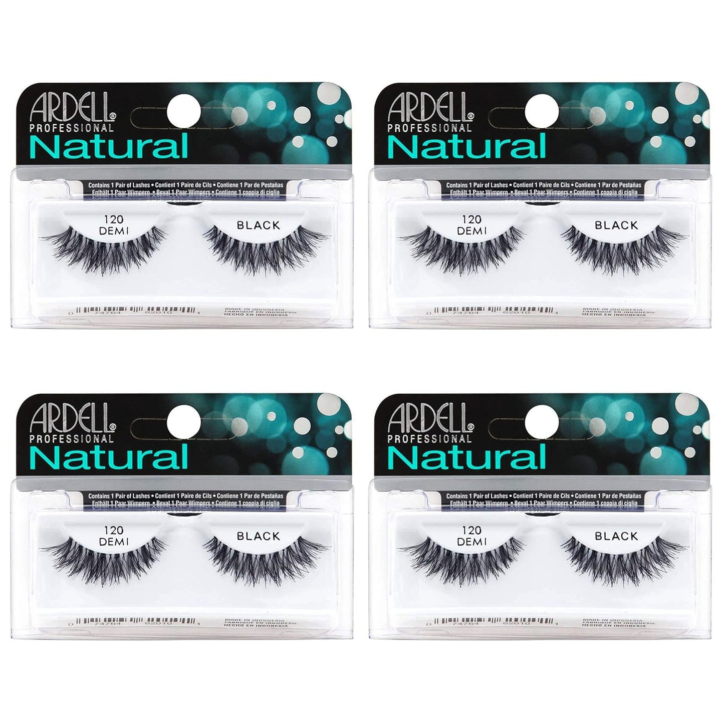 Ardell Natural Lashes - 120 Black, 6 count