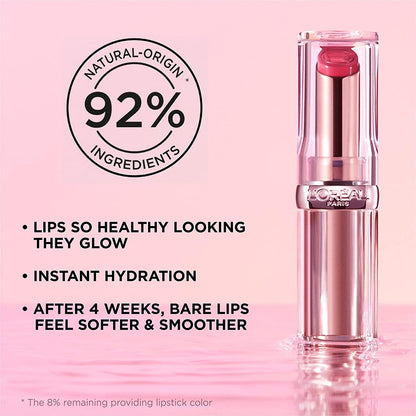 L'ORÉAL PARIS Glow Paradise Balm-in-Lipstick with Pomegranate Extract, 130 Nude Heaven, 0.1 oz