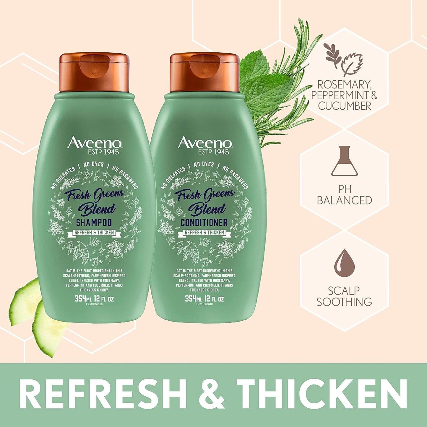 AVEENO FRESH GREENS COND   12OZ