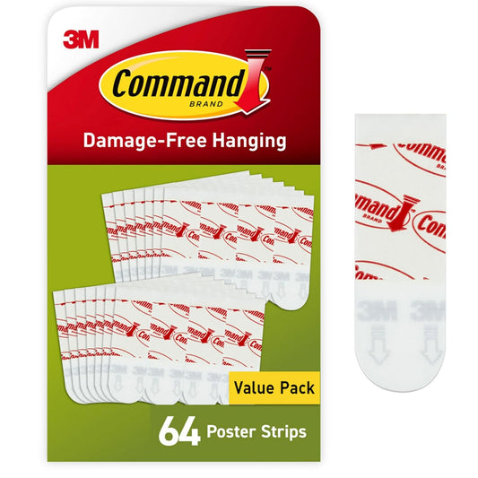 Command Poster Hanging Strips, 48 count