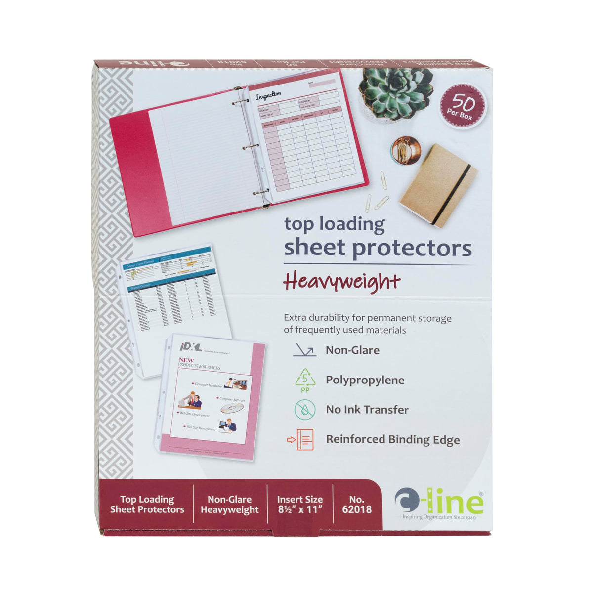 iScholar Poly Sheet Protectors, Top Loading, 8.5 x 11", 10 Ct
