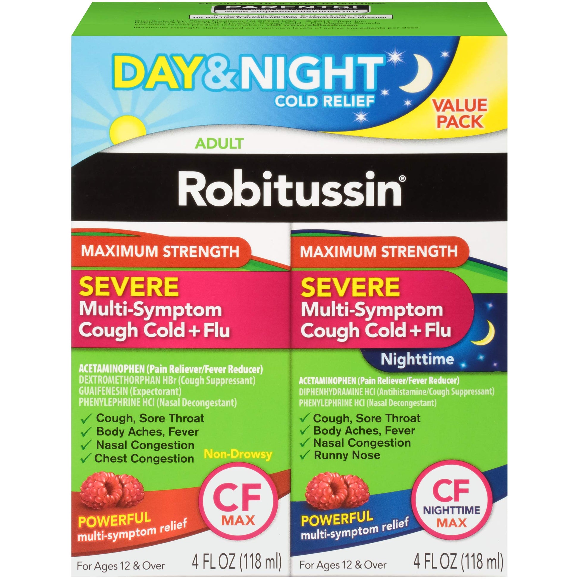 ROBITUSSIN SEVERE COUGH/SORE THR LIQ 4OZ