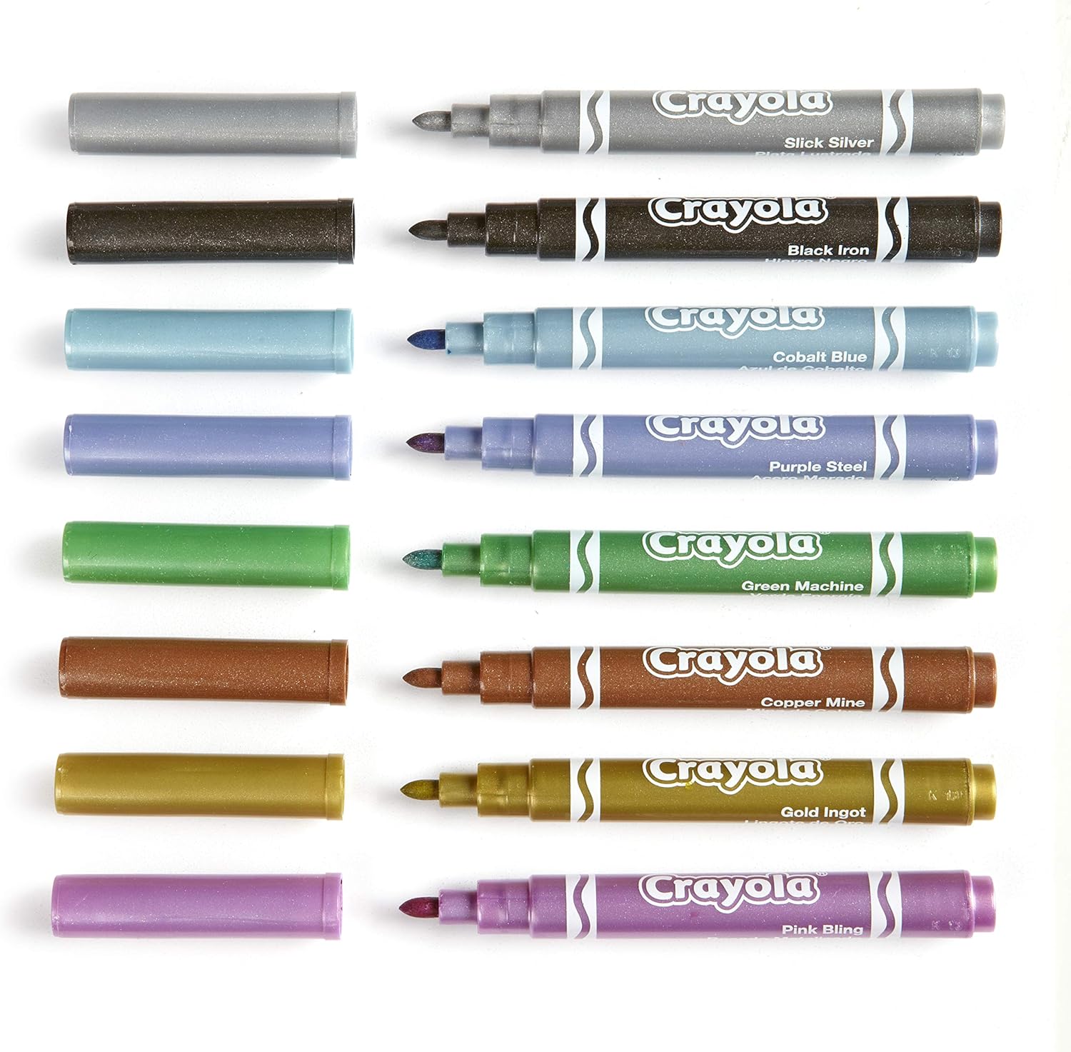 Crayola Metallic Markers, 8 count