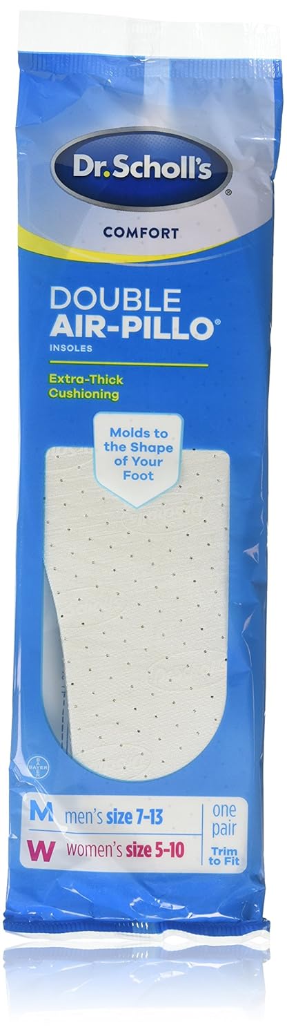 DR SCHOLLS CMFRT AIR PILLO INS UNISX 1PR
