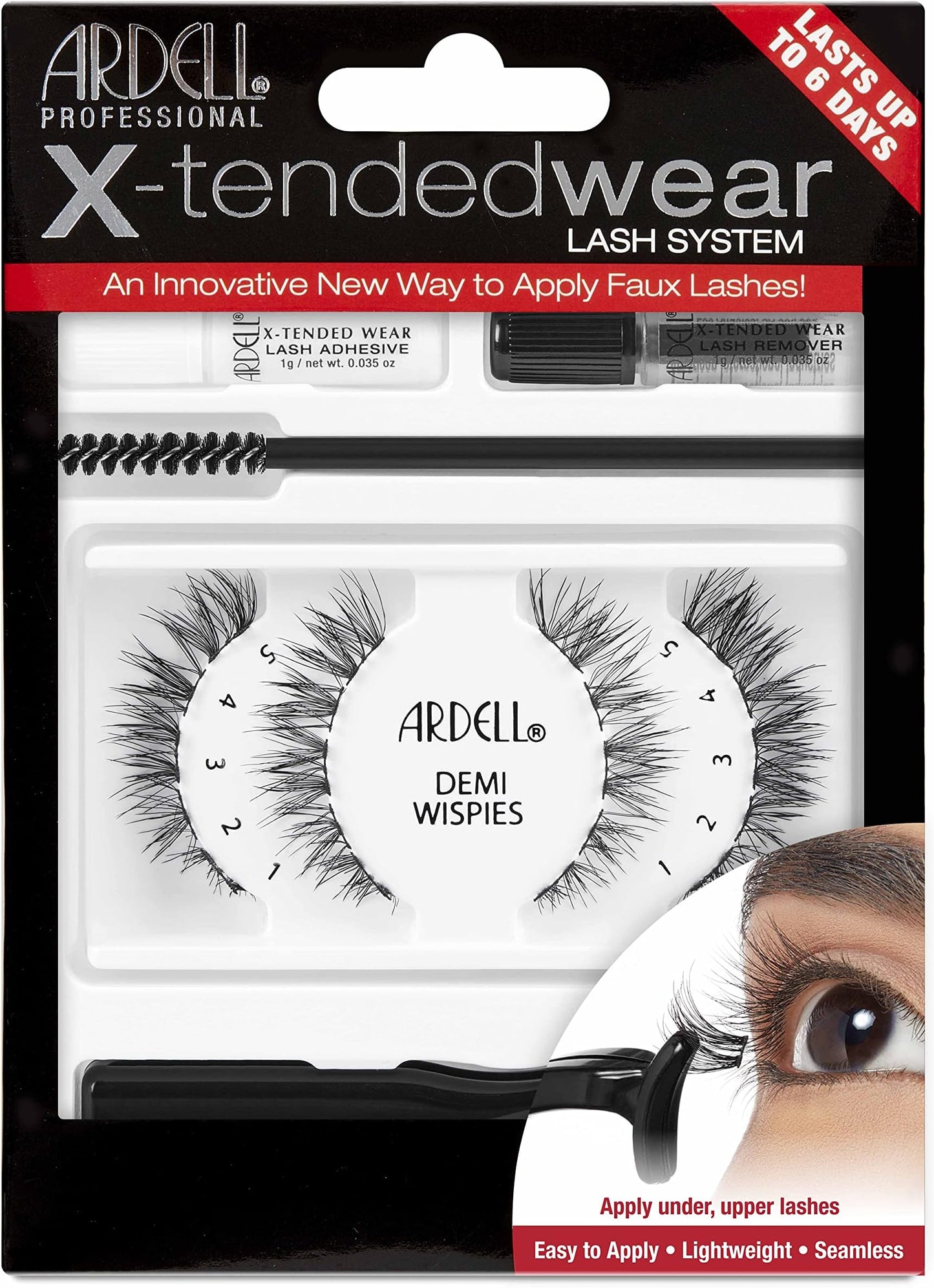 Ardell X-Tended Wear Lash System Kit - Demi Wispies