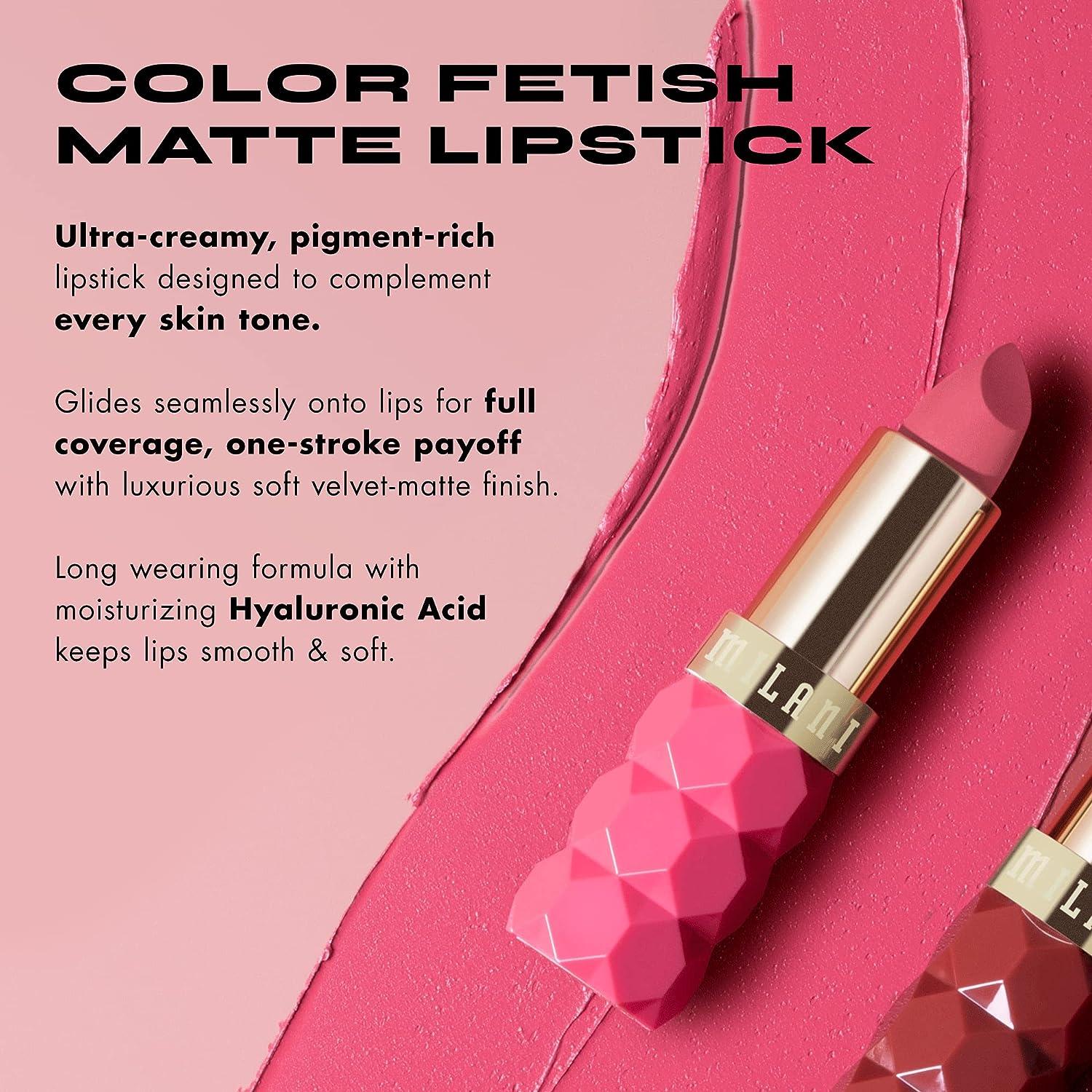 Milani Color Fetish Matte Lipstick – Red Flag, 0.14 oz