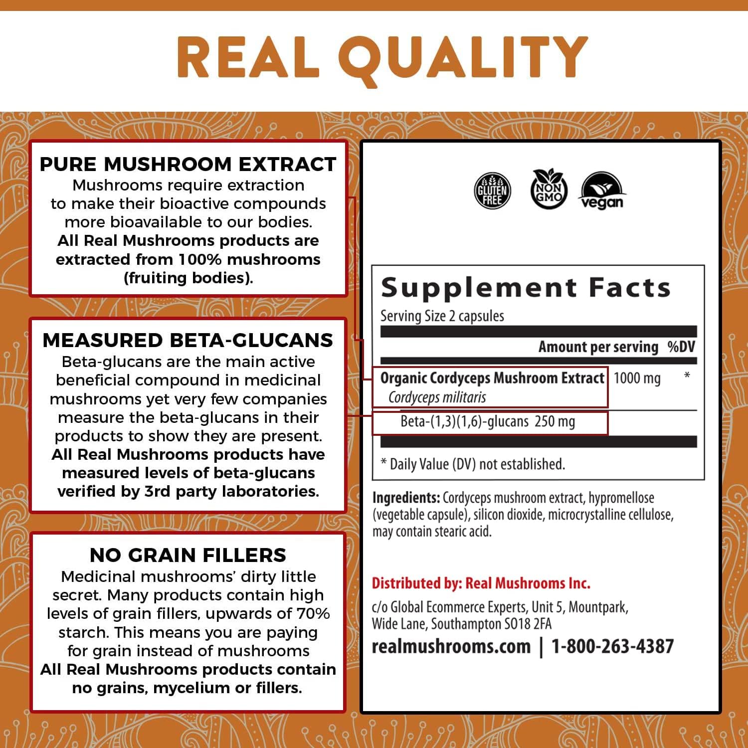 NATURE'S ANSWER CORDYCEPS,MUSH EXTRACT,AF