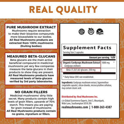 NATURE'S ANSWER CORDYCEPS,MUSH EXTRACT,AF