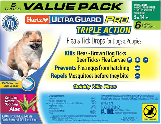 Hartz UltraGuard Pro Topical Flea & Tick Prevention for Dogs and Puppies - 61-150 lbs, 3 Monthly Treatments