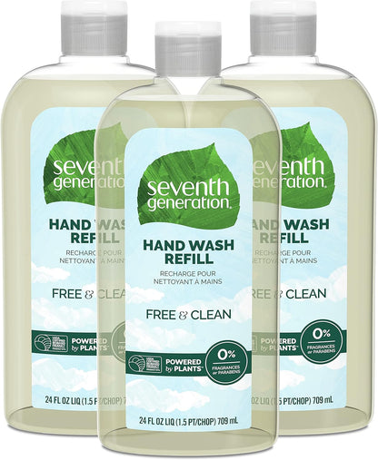 SEVENTH GENERATION HAND WASH,FREE AND CLEAN