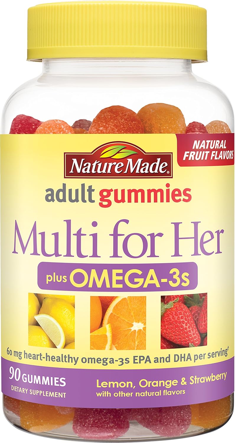 MULTI +OMEGA 3 GUMMIES 80CT NAT MADE