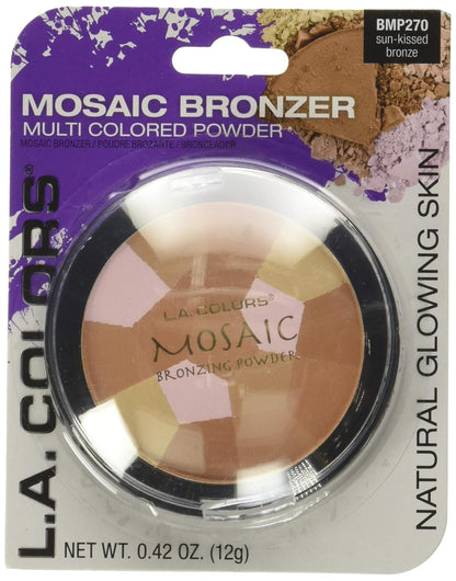 L.A. Colors Mosaic Bronzer/Blush Compact - Golden Bronze