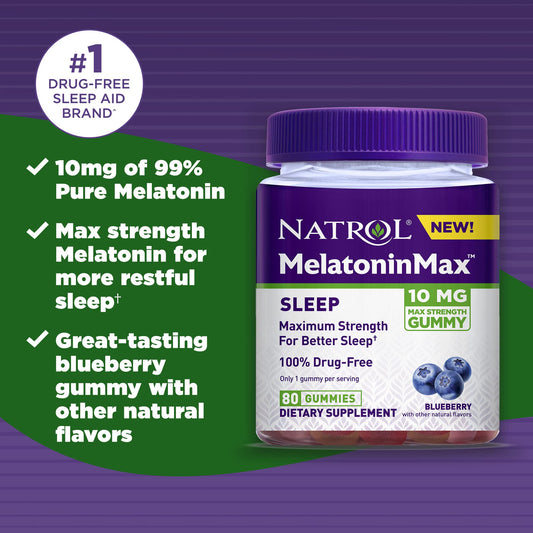 GNP MELATONIN 10MG STRAWBERRY GUMMY 60CT