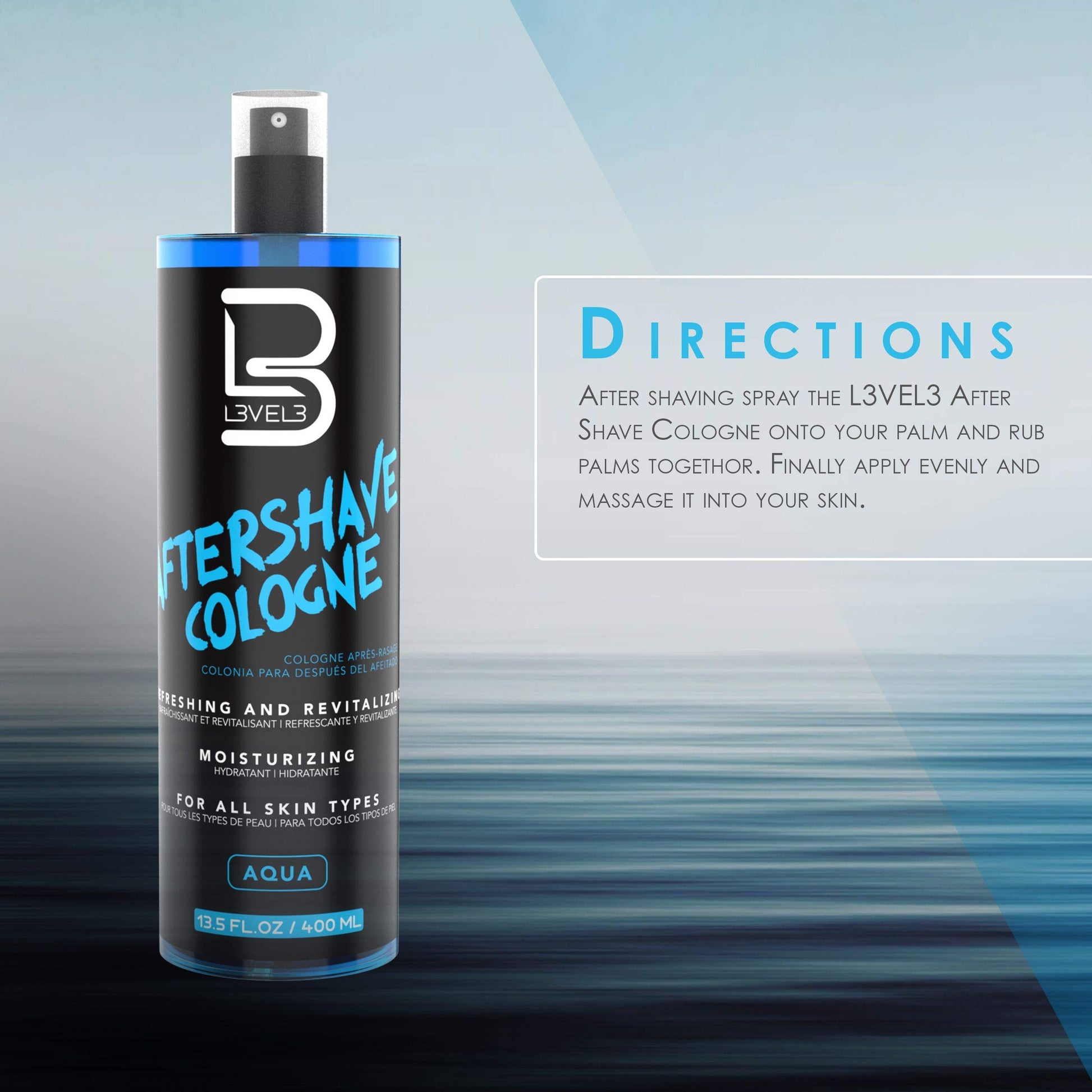 LEVEL3 AFTERSHAVE FRESH  13.5OZ