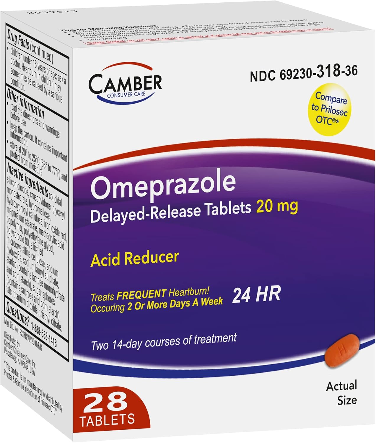 OMEPRAZ/SOD BICRB CP 20-1100MG 30