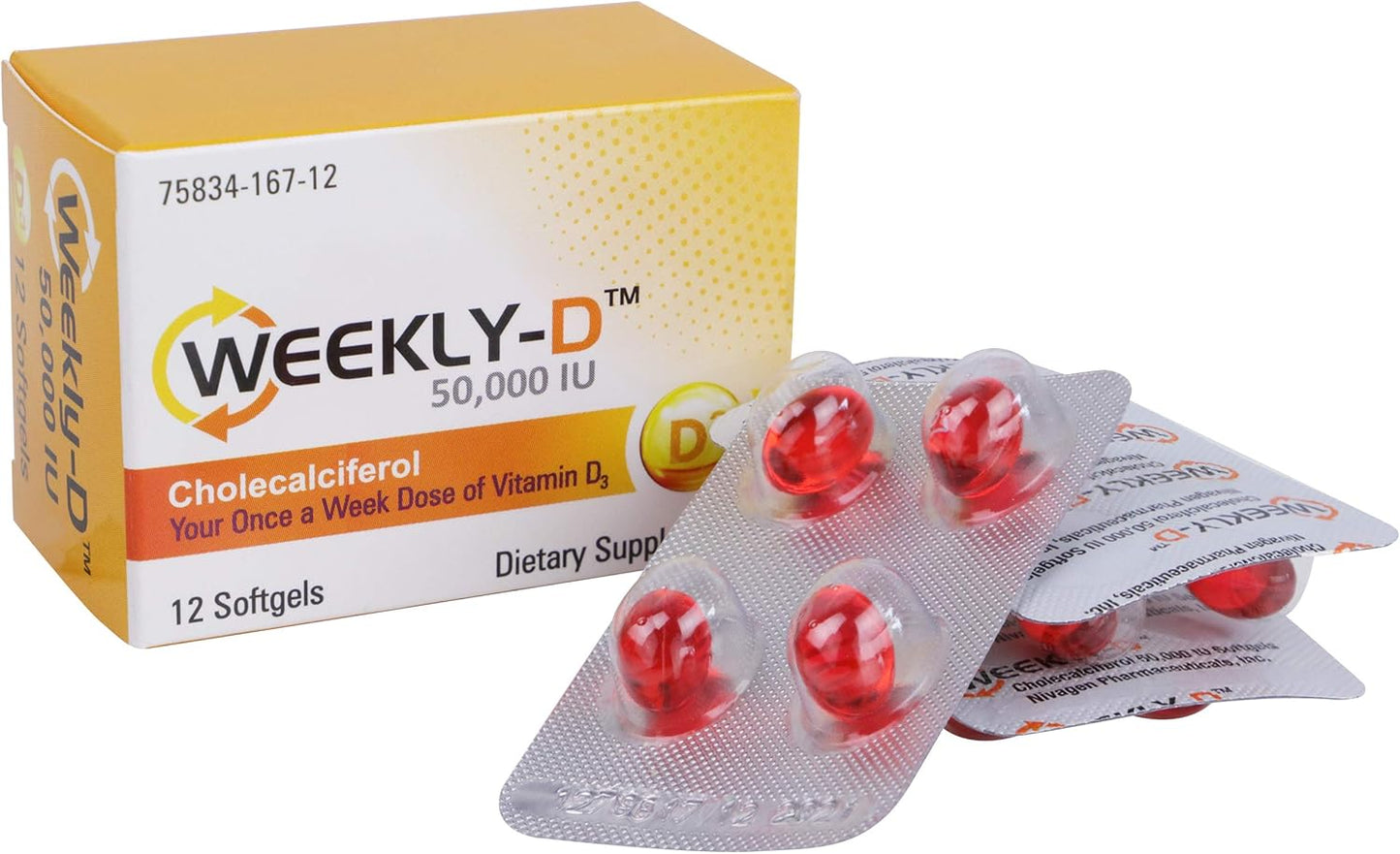 VITAMIN D3 50000 IU 12 CAPS