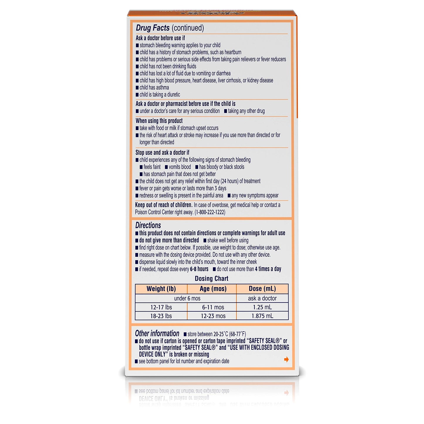 MOTRIN CHD SS 100MG/5ML 30ML BRY