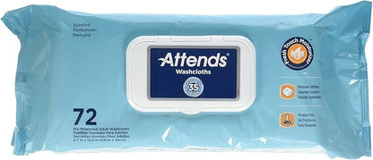 ATTENDS WASH CLOTH CONVENIENCE PAK 72CT
