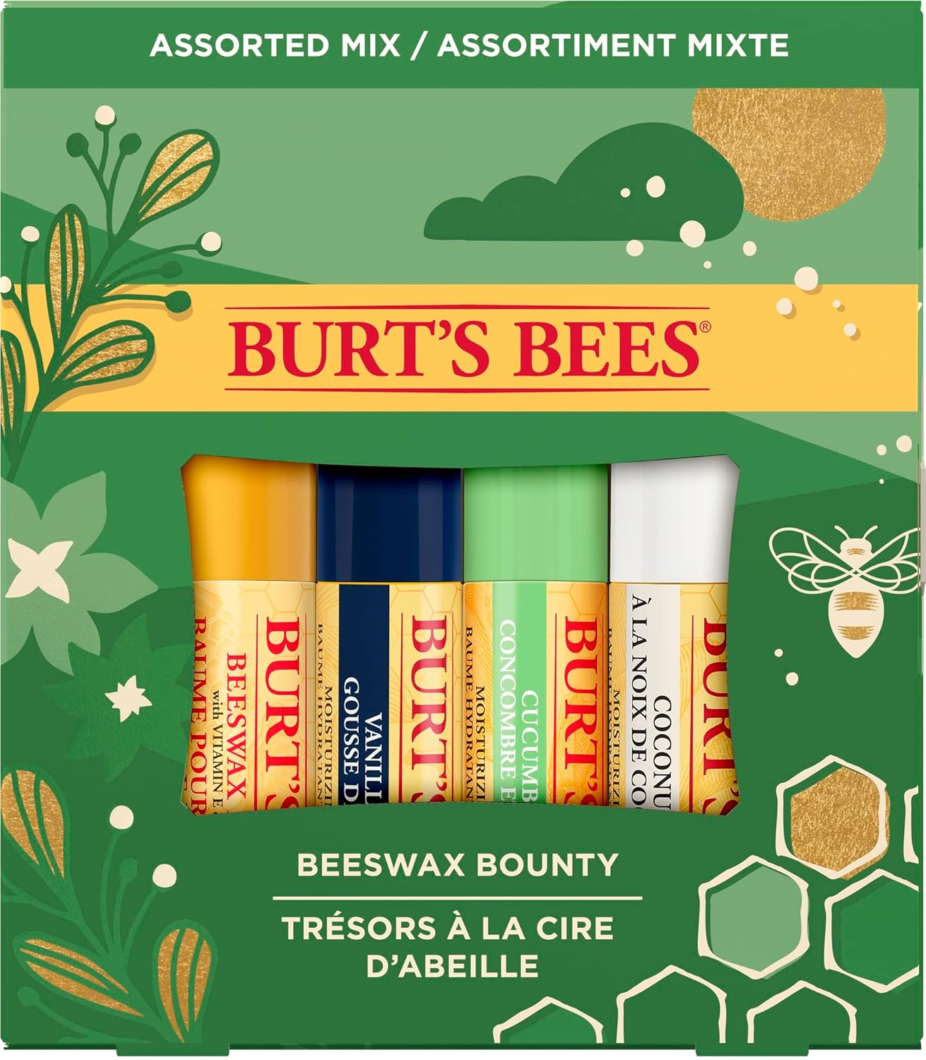 BURTS BEES BEESWAX LPB 4X0.15OZ