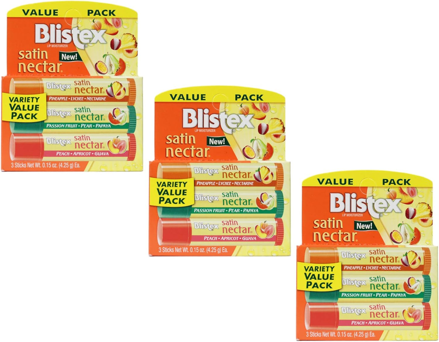 BLISTEX SAT NCTOR ST 0.15OZ 3PK