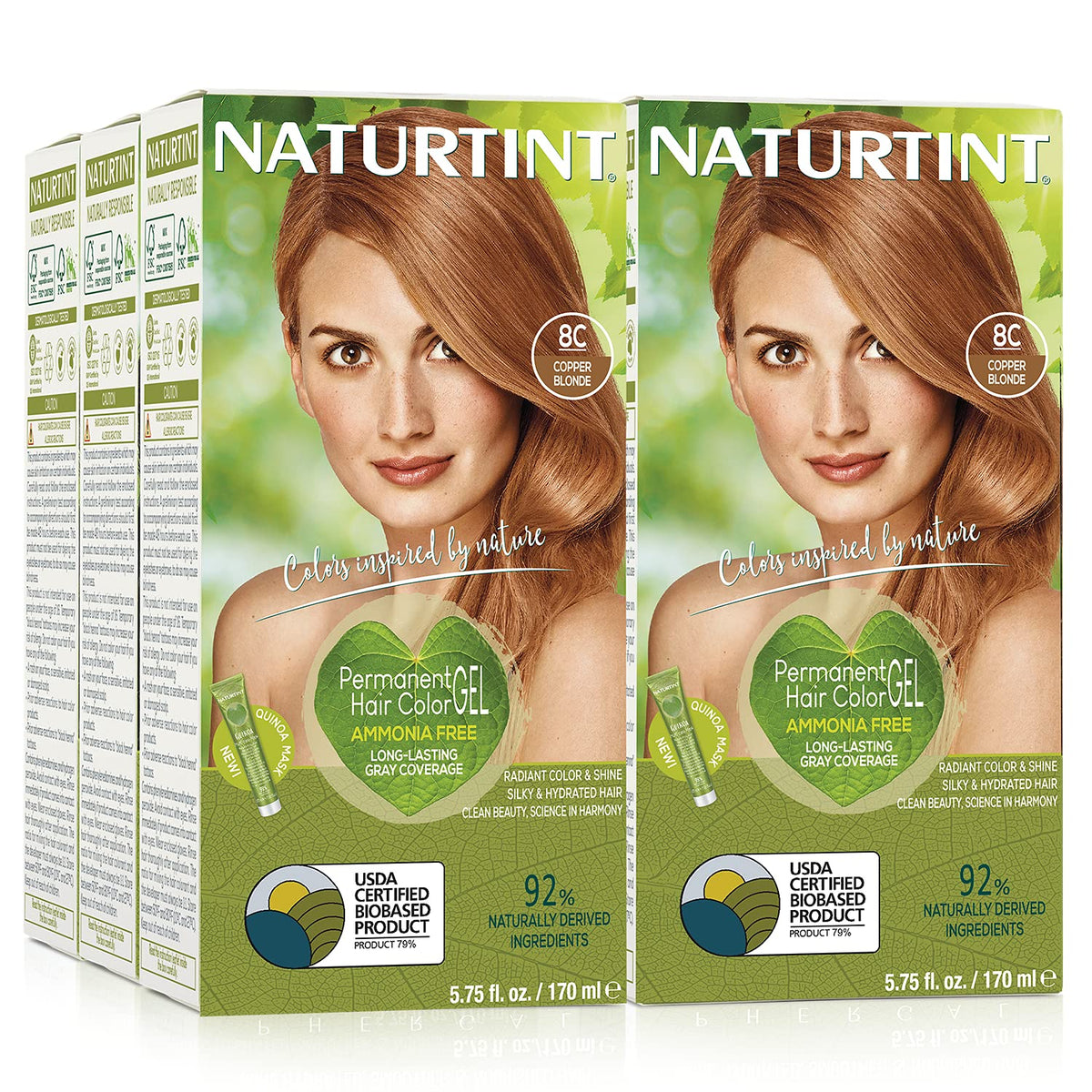 NATURTINT HAIR COLOR,8C,COPPER BLND