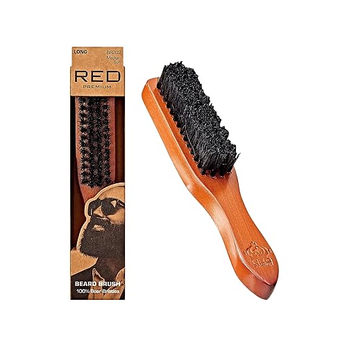 Kiss Red Brush Club 2-Side Bristles (6in) 100% Boar