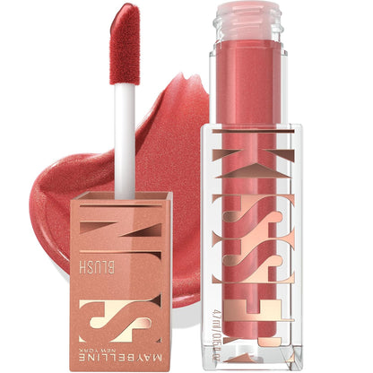 MAYBELLINE New York Sunkisser Multi-use Liquid Blush and Bronzer, 12 Summer in the City, 0.23 oz