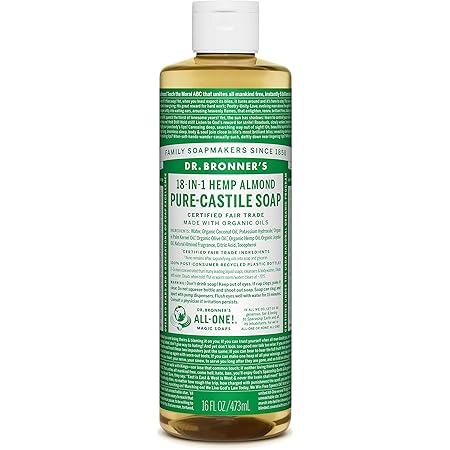 DR. BRONNER'S CASTILE LIQ SOAP,OG3,ALM
