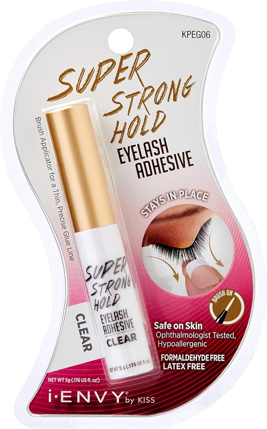 Kiss I Envy Eyelash Adhesive 3D Super Strong Hold Black