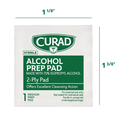 CURAD ALCOHOL SWABS PA 70% 200