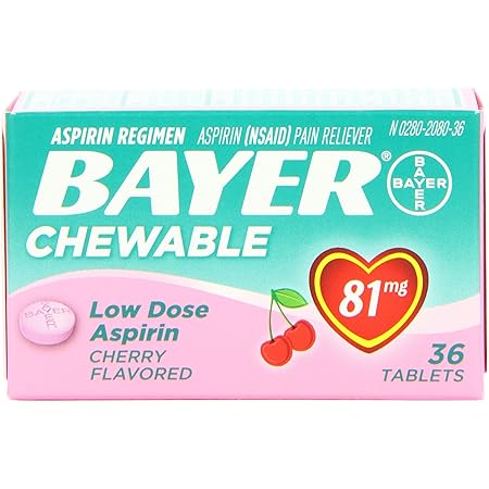 BAYER CHILD ASPIRIN CW 81MG 3X36