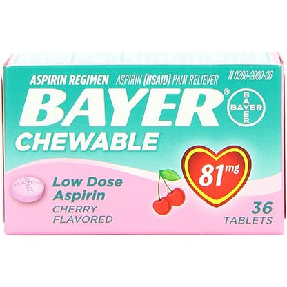 BAYER CHILD ASPIRIN CW 81MG 3X36