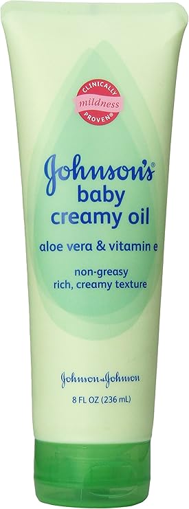 JOHNSONS BABYOIL CRMY ALOE  8z