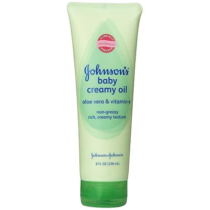 JOHNSONS BABY CRMY OL 8OZ ALOE/E