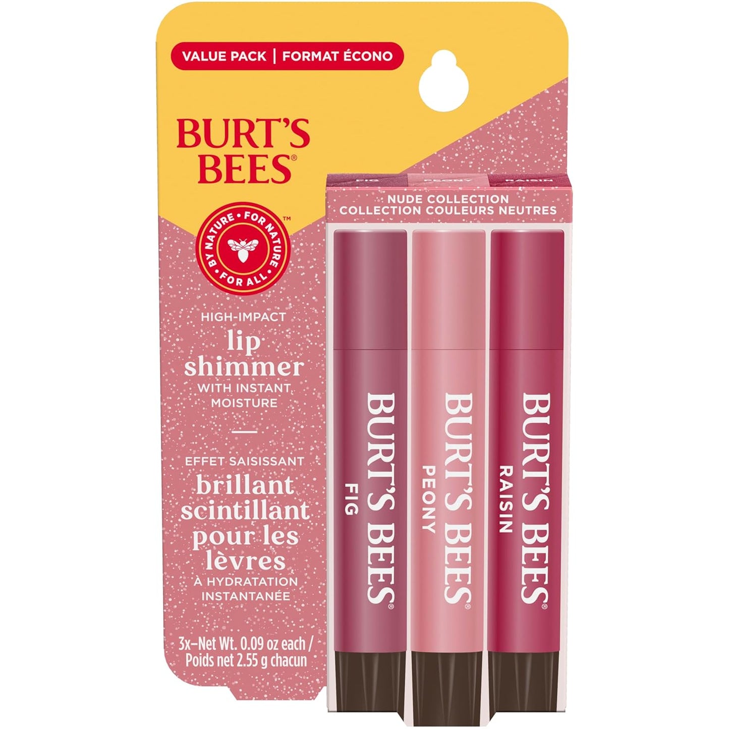 Burt's Bees Glossy Lipstick - Nude Rain